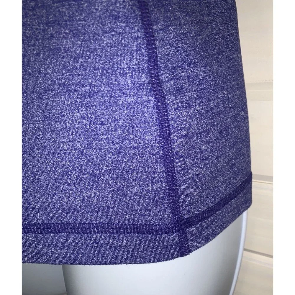 Lululemon Sz 6 Power Y Tank Top Racerback Active Wear Blue Heather Pigment EUC - Picture 4 of 8